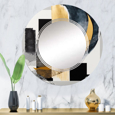 Quincella Glam Art Deco Abstract I - Miroir mural moderne