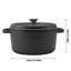 5L Cast Iron Dutch Oven Pot with Skillet Lid for Bread Bakin