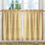 Ensemble de deux rideaux de couleur café unie sur mesure de 56 po Ellis-2089171840-2089171850