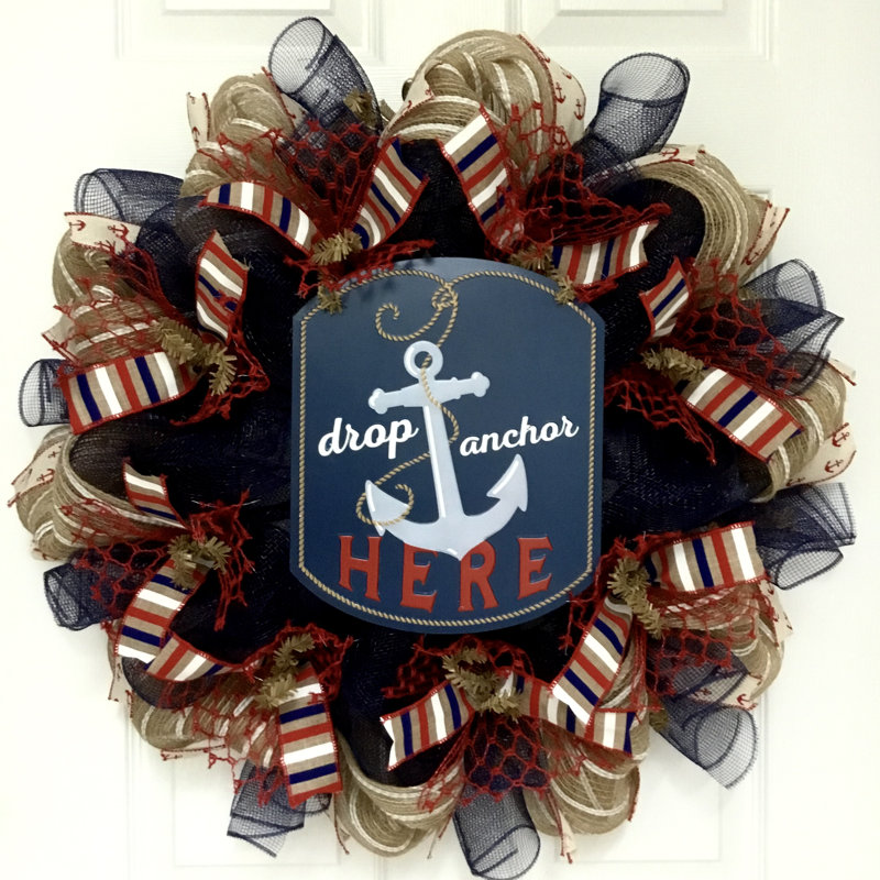 Nautical Wreath Drop Anchor Here