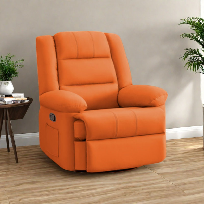 Fauteuil inclinable multifonctionnel et confortable, Orange