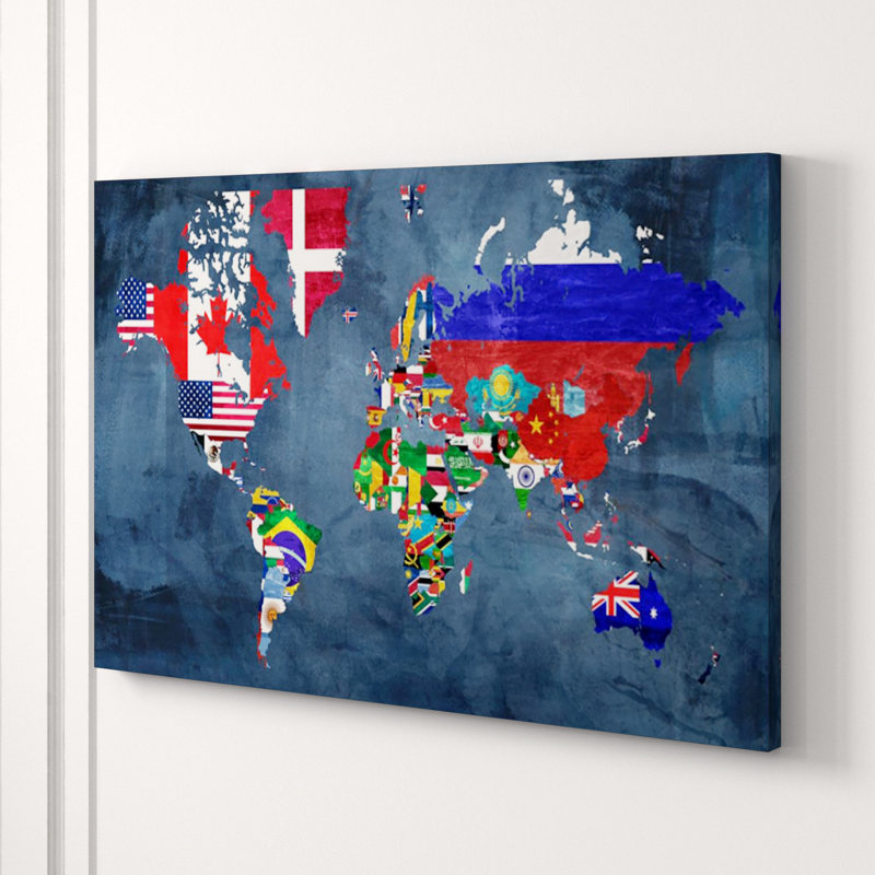 The World Print by Zoey Riley, Outdoor, 40" H x 60" W x 1.5" D