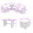 6-Piece PE Rattan Outdoor Sofa Set with Multi-Storage, Adjustable Seating and Tempered Glass Table-877517309-877517303