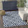 Thurston Geometric Handmade Tufted Wool Navy Area Rug