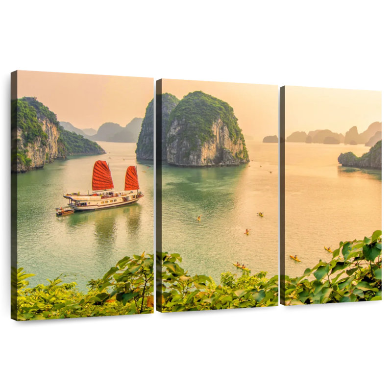 Sebbie Seascape Baie d'Halong, H 28 po x l 45 po