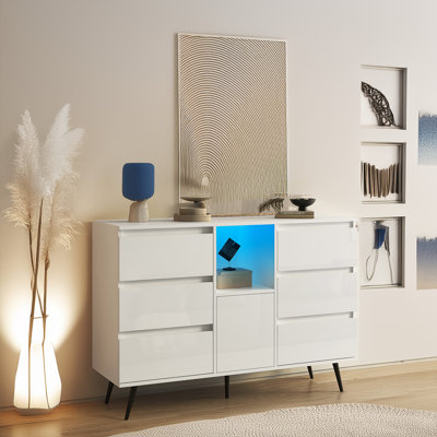 Buffet de rangement en bois Cambell