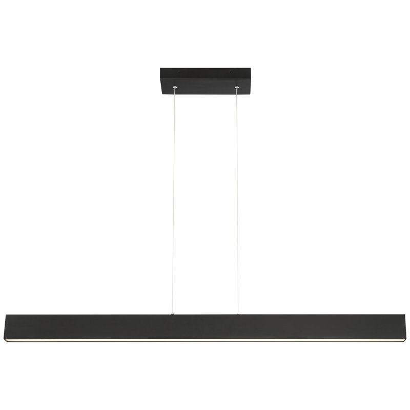 Idolla 1 - Light LED Kitchen Island Pendant, Matte Black