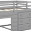 Lit mezzanine avec tiroirs et tablette-254036199