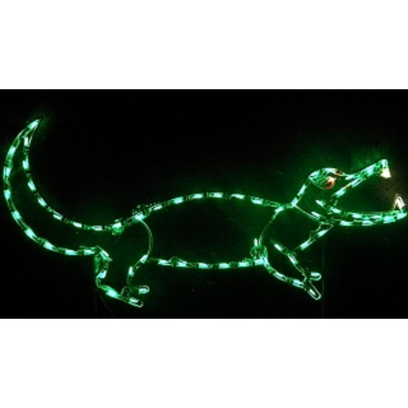 Small Gator Nautical Holiday Lighted Display