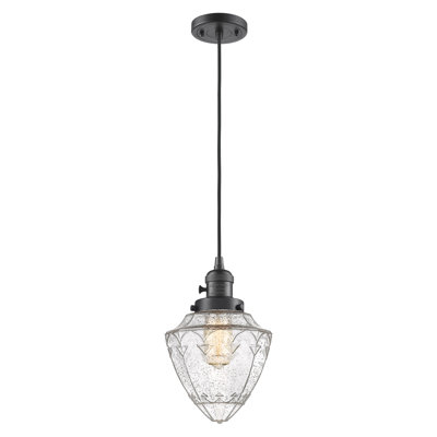 Franklin Restoration - Balle - Mini-luminaire suspendu à cordon de 7 po - Interrupteur marche / arrêt - Ampoule DEL - Abat-jour