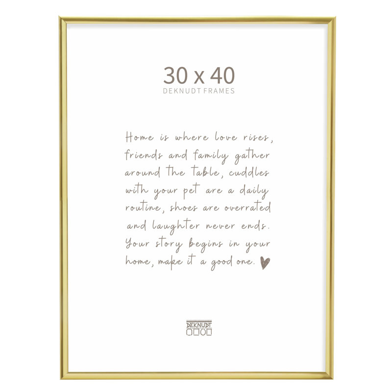 Abad Gold Metal Picture Frame, 30cm x 40cm