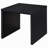 Canyon Black  Square Side End Table