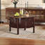Table basse ronde avec rangement-454636322