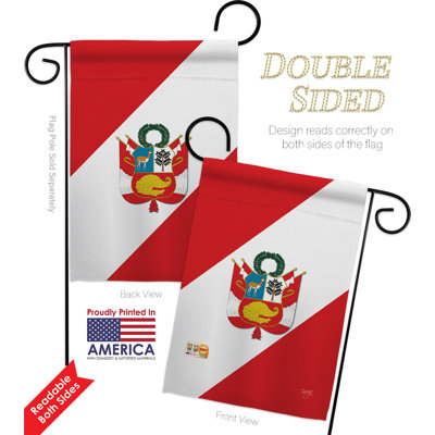 Double Sided 18.5'' H x 13'' W Polyester Flag Set