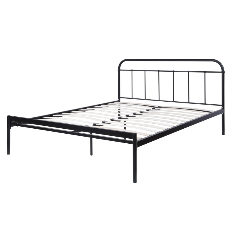 Cofield Bed, Black, No Mattress, Small Double (4')