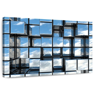 Abstract Square Mirrors Canvas Print