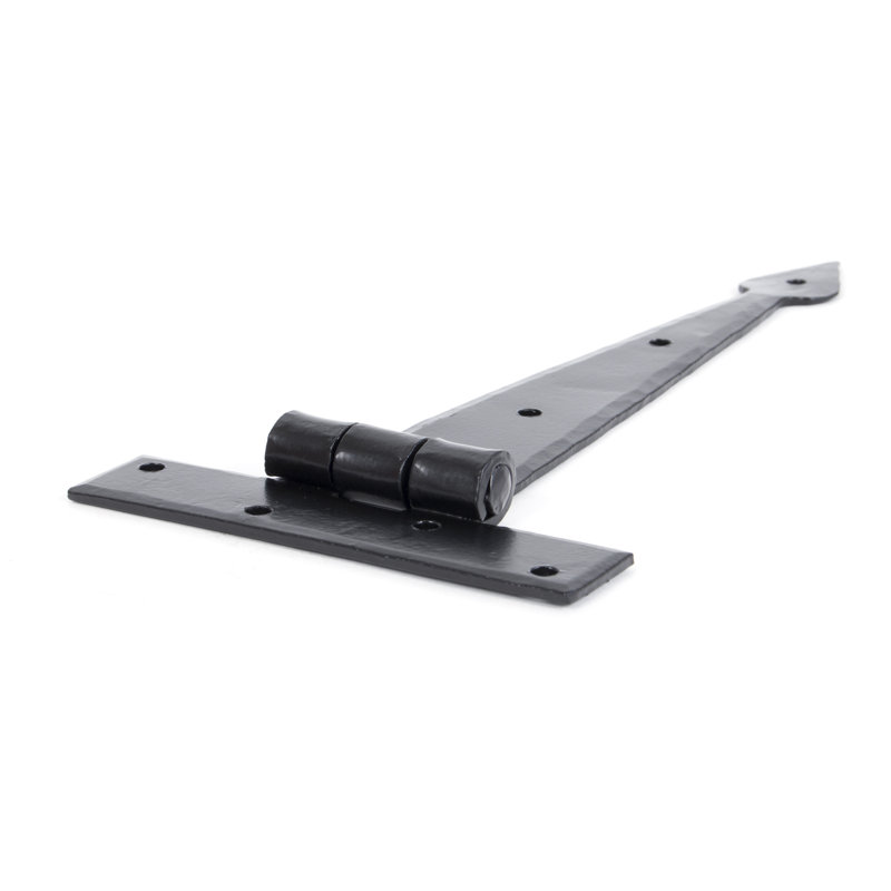 Pair Door Hinges, 12.2cm H x 23cm W x 1.6cm D, Black