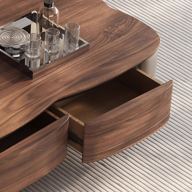 Table basse à quatre pieds avec rangement, H 15 po x L 51,2 po x l 29,5 po