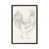Toile avec cadre gris foncé