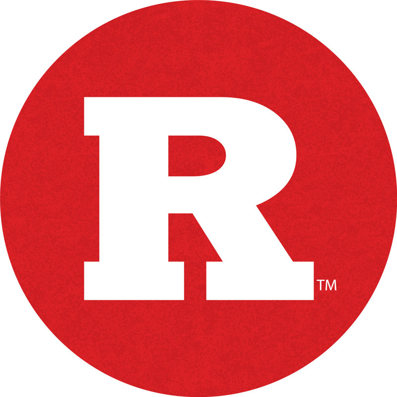 NCAA Round Metal Base Dining Table, Rutgers