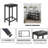 3-People Counter Heihgt Dining Set W/Storage, 4 Piece Kitchen Bar Table Set W/3 Upholstered Stools-913940416