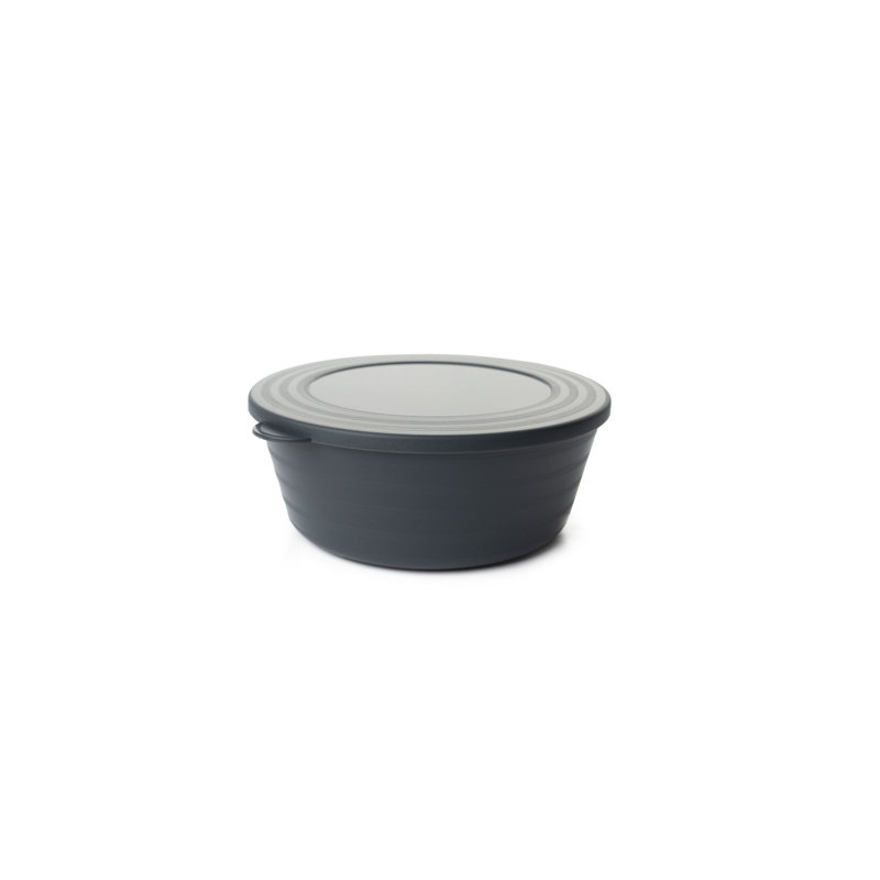 Ensemble de boîte de rangement en plastique durable (12 pièces), couleur anthracite, 8,7 po x 3,7 po | Capacité de 400 ml chacune, sans BPA | Idéal pour organiser la maison, le bureau et la cuisine - Conception légère et peu encombrante
