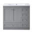 Le meuble-lavabo en MDF de style Shaker élégant rehausse votre salle de bain avec sophistication et fonctionnalité