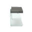 Bureau Shadin gris brillant avec rangement.-2103007779