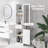Slim Bathroom Storage Cabinet With Ample Space And Secure Design
