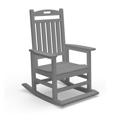 Outdoor HDPE Oversized Rocking Chair with Footboard