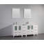  Ensemble de meuble-lavabo double 72 po avec miroir Modern-27042764