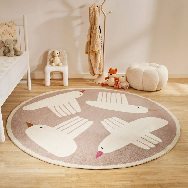 Tapis rond 6 pi Flying Birds