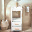Ensemble de meuble-lavabo simple blanc 16 po