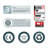 Palram - Canopia Nancy 7' W x 3' D Acrylic Galvanized Steel Slope Stationary Door and Window Awning Gray/Clear-116355905