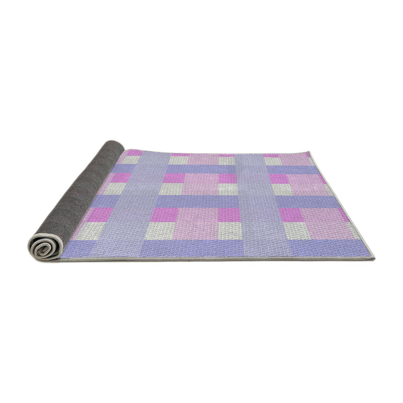 Tapis rose à motif géométrique Kleinschmidt, Rond 5 pi