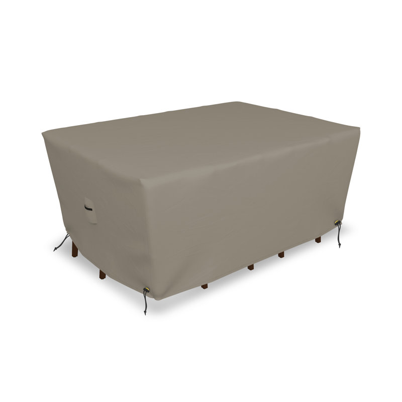 Table et chaise d'extérieur rectangulaire Arlmont & Co., Beige, H 28 po x l 74 po x P 47 po