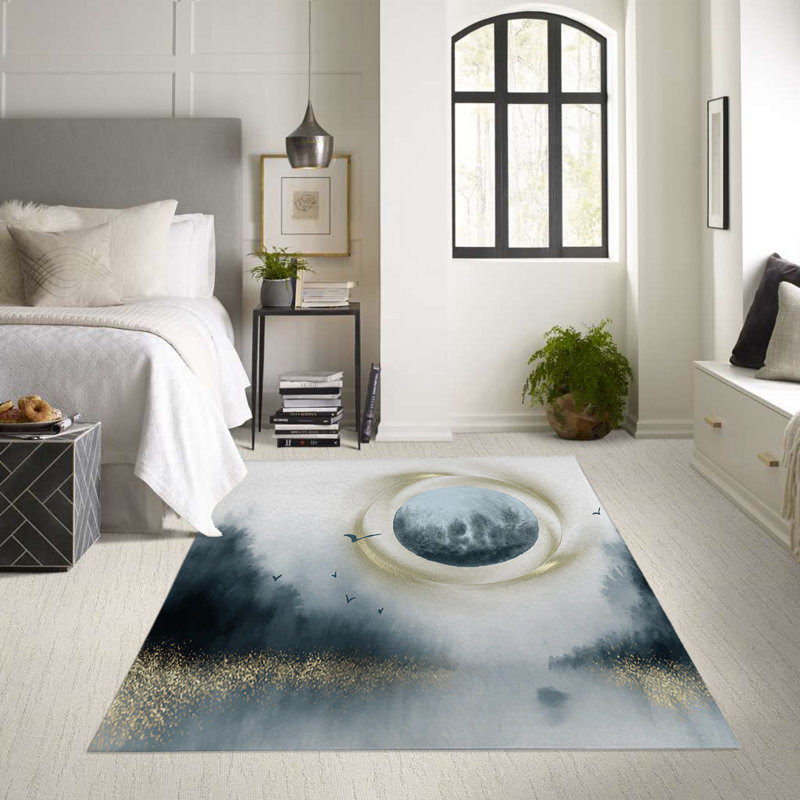 Abstract Indoor / Outdoor Rug, Rectangle 2' x 3'