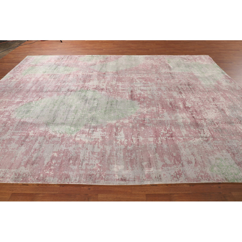 Contemporary Wool Abstract Area Rug 9x12