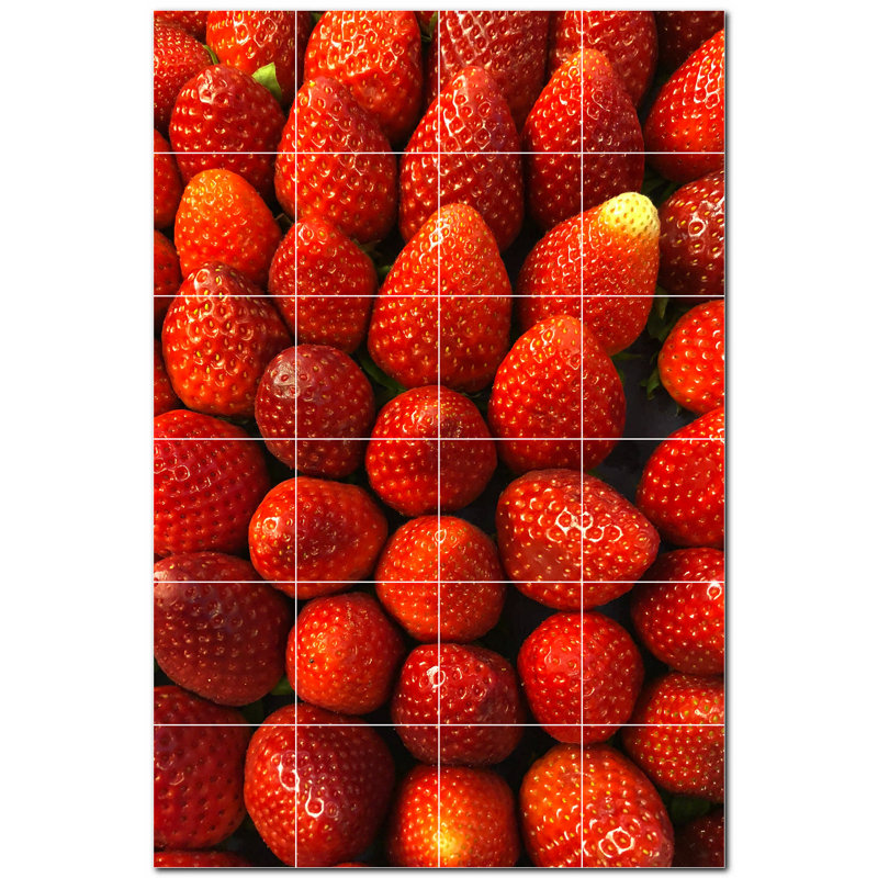 Fruit Photo 12 in. x 12 in. Ceramic Decorative Mural
