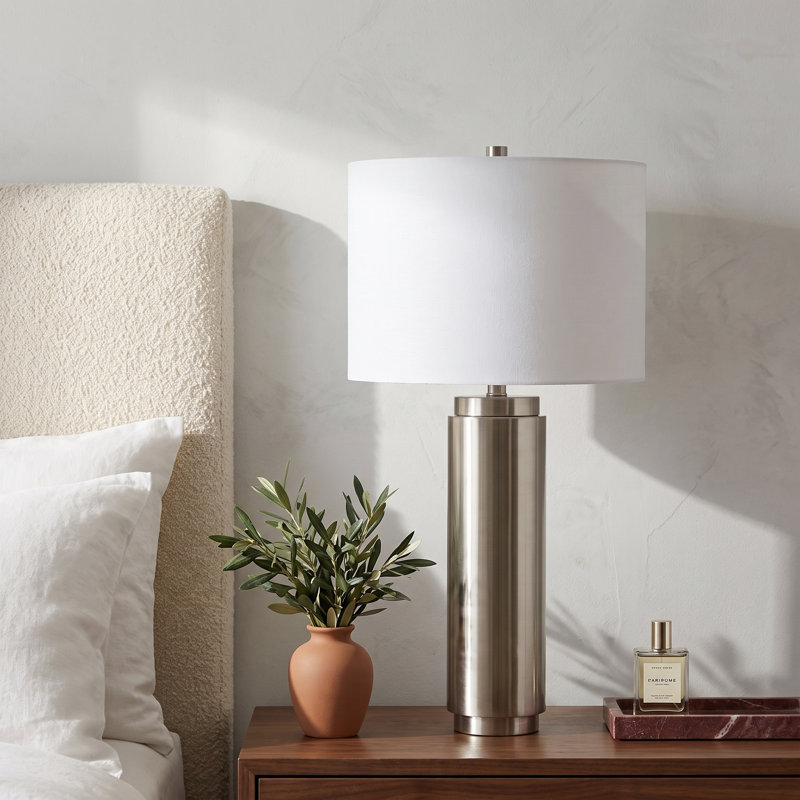 Andri Barrar Table Lamp, Silver