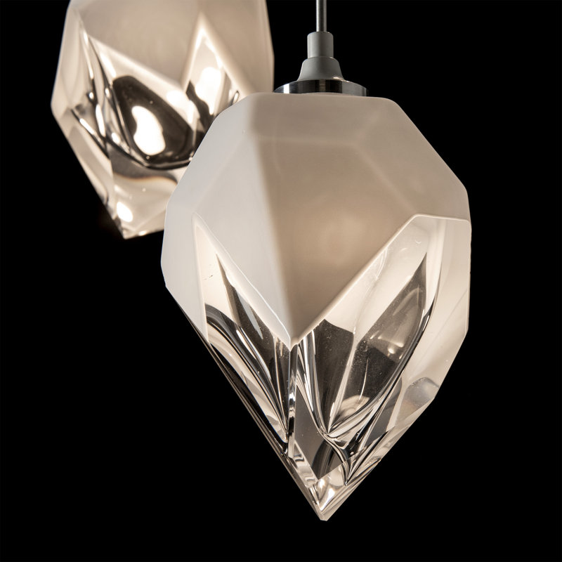 Chrysalis 5 - Light Cluster Geometric Pendant, White, White, 15" - 80"