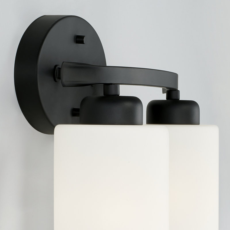 Dixon Dimmable Vanity Light, Matte Black, 2