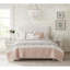 Ensemble de courtepointe en percale de coton 6 pièces avec coussins Blush King / Cal King-119744285-119744286