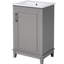 Petit meuble-lavabo moderne avec lavabo en céramique - Armoire pratique de 20 po de qualité, peu encombrante, finition élégante-37135051