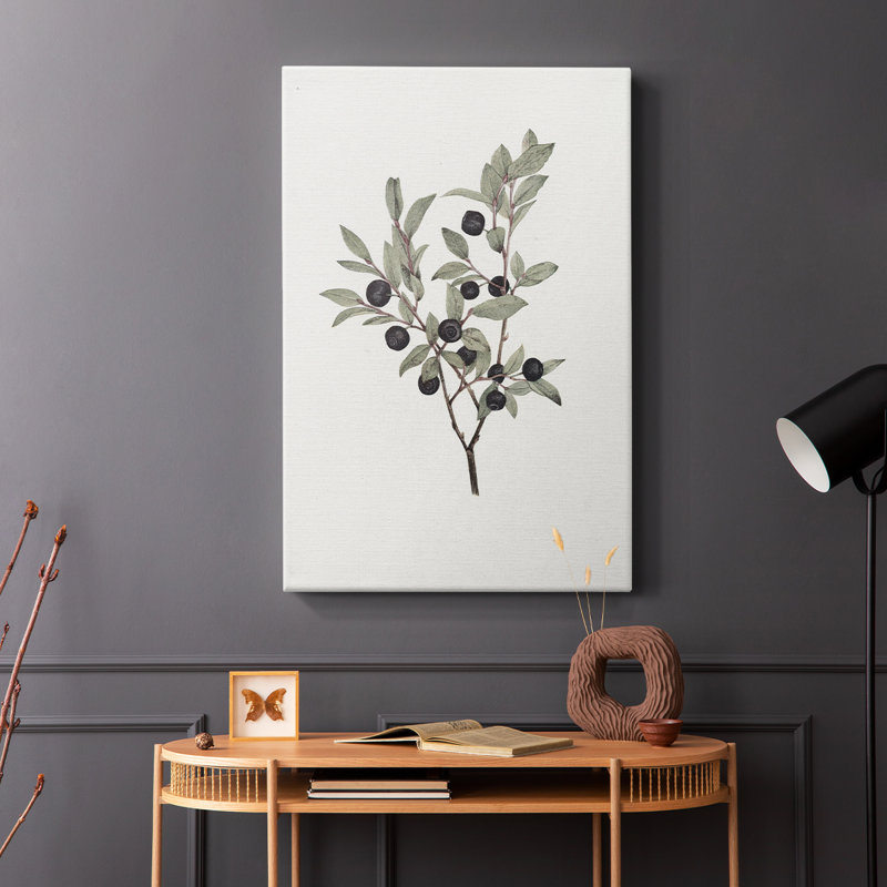 Imprimé floral rétro CLXV - galerie enveloppée Cavas, H 36 po x l 24 po