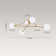 6 - Light Sputnik Glass Globe Linear Semi Flush Mount