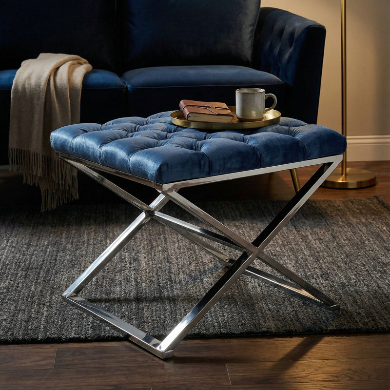 Tuveson Velvet Ottoman