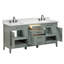 Ensemble de meuble-lavabo double 73 po avec plateau Gearldine Anglet-1428850769-1404703453