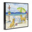 Retriever Dogs at Beach, estampe numérique encadrée par Paul Brent