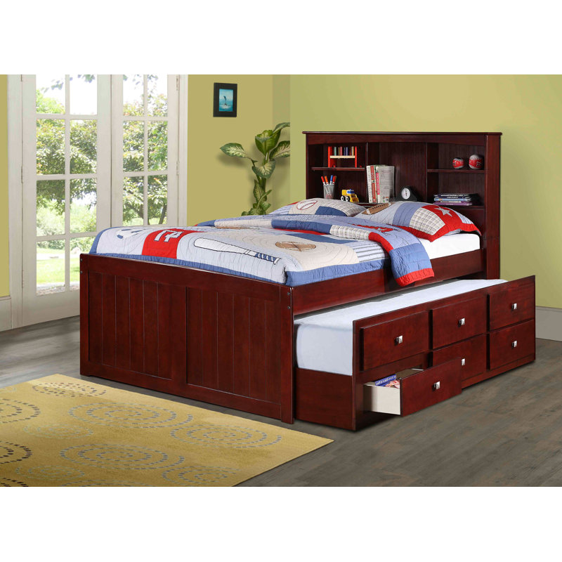 Lit matelot simple avec lit gigogne Radcliffe, Double